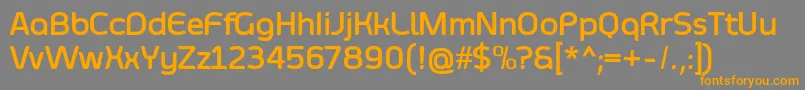 SmoolthanBold Font – Orange Fonts on Gray Background