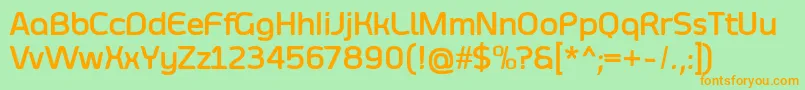 SmoolthanBold Font – Orange Fonts on Green Background