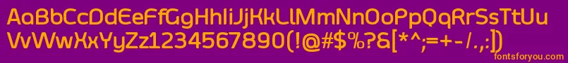 SmoolthanBold Font – Orange Fonts on Purple Background