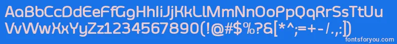 SmoolthanBold Font – Pink Fonts on Blue Background