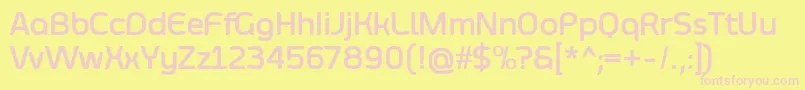 SmoolthanBold Font – Pink Fonts on Yellow Background