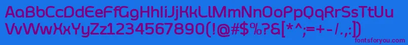 SmoolthanBold Font – Purple Fonts on Blue Background