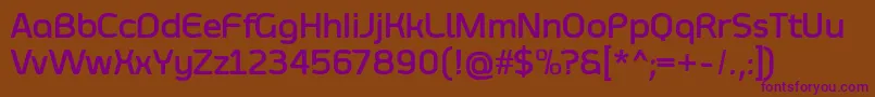 SmoolthanBold Font – Purple Fonts on Brown Background