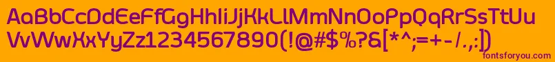 SmoolthanBold Font – Purple Fonts on Orange Background