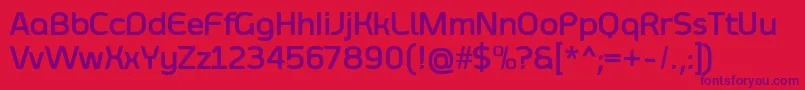 Шрифт SmoolthanBold – фиолетовые шрифты на красном фоне