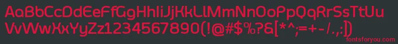 SmoolthanBold Font – Red Fonts on Black Background