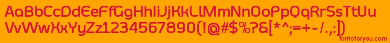 SmoolthanBold Font – Red Fonts on Orange Background