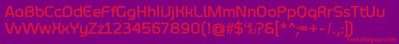 SmoolthanBold-Schriftart – Rote Schriften auf violettem Hintergrund
