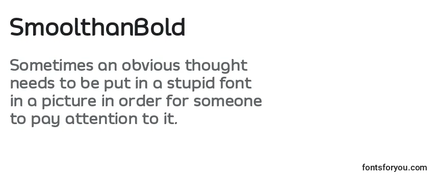 SmoolthanBold Font