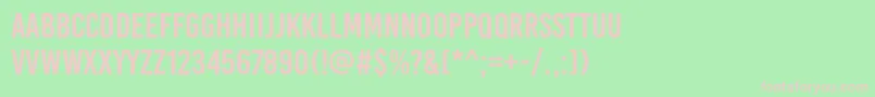 BaseoneRegular Font – Pink Fonts on Green Background