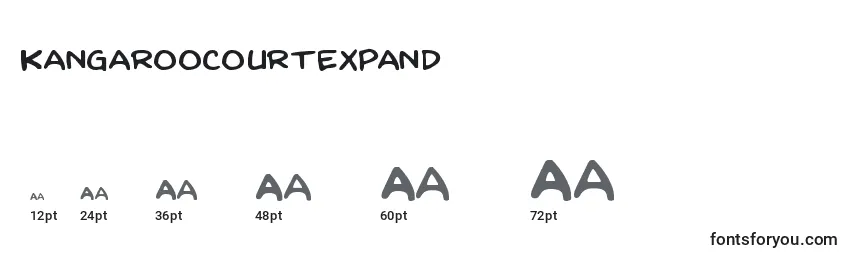 Kangaroocourtexpand Font Sizes