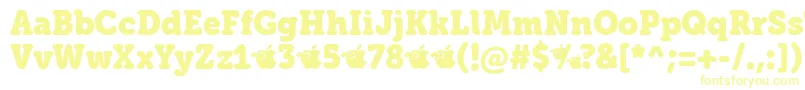 EacologicaRoundSlabFfp Font – Yellow Fonts