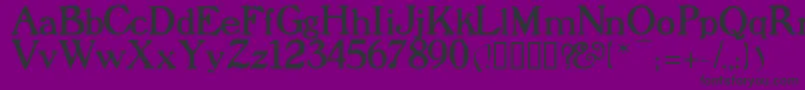 Prophet Font – Black Fonts on Purple Background