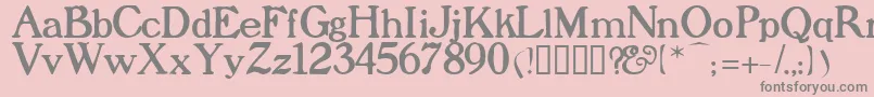 Prophet Font – Gray Fonts on Pink Background