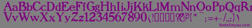 Prophet Font – Purple Fonts on Gray Background