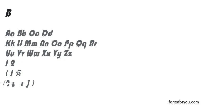 Schriftart BlippocndoblHeavy – Alphabet, Zahlen, spezielle Symbole
