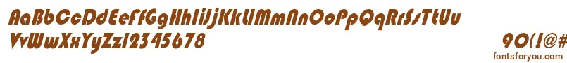 BlippocndoblHeavy Font – Brown Fonts on White Background