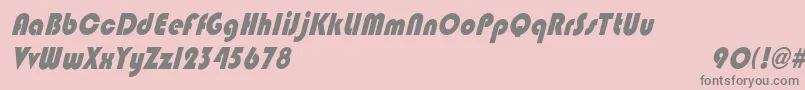 BlippocndoblHeavy Font – Gray Fonts on Pink Background
