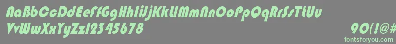 BlippocndoblHeavy Font – Green Fonts on Gray Background