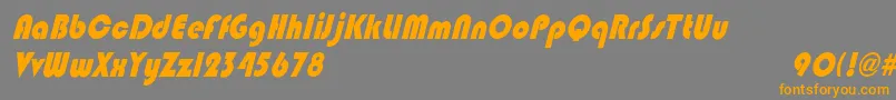 BlippocndoblHeavy Font – Orange Fonts on Gray Background