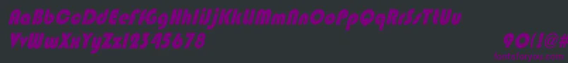BlippocndoblHeavy Font – Purple Fonts on Black Background