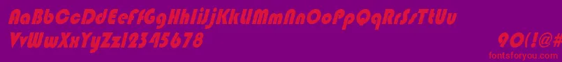 fuente BlippocndoblHeavy – Fuentes Rojas Sobre Fondo Morado