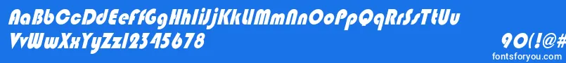 BlippocndoblHeavy Font – White Fonts on Blue Background