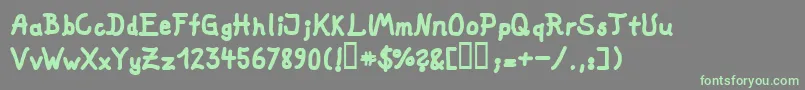 Fat Marker Font – Green Fonts on Gray Background