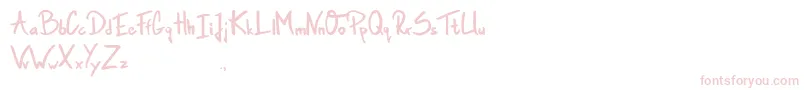 GamblerInTown Font – Pink Fonts on White Background