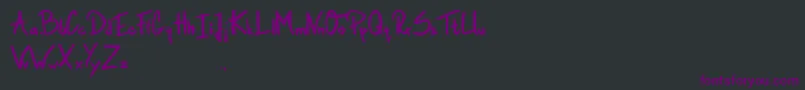 GamblerInTown Font – Purple Fonts on Black Background