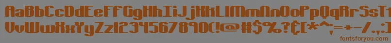 Tsextols Font – Brown Fonts on Gray Background