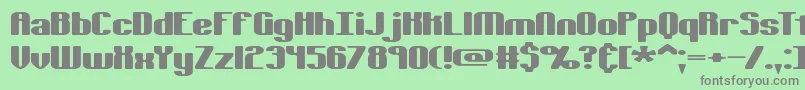 Tsextols Font – Gray Fonts on Green Background
