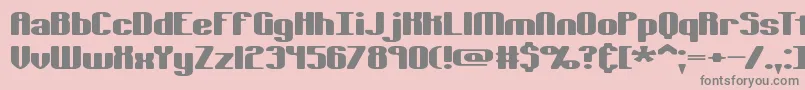 Tsextols Font – Gray Fonts on Pink Background