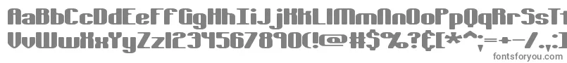 フォントTsextols – 白い背景に灰色の文字