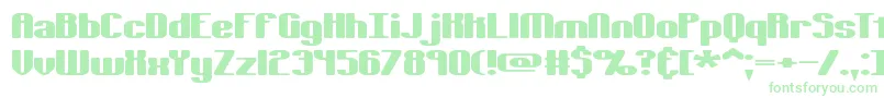 Tsextols Font – Green Fonts on White Background