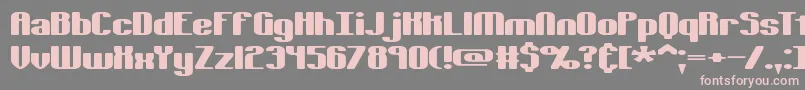 Tsextols Font – Pink Fonts on Gray Background
