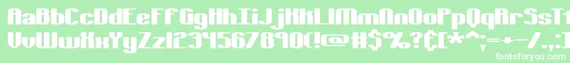 Tsextols Font – White Fonts on Green Background