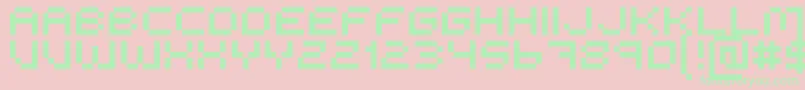 Metoopixzi Font – Green Fonts on Pink Background