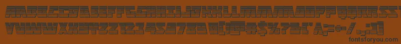 Halfshellherochrome Font – Black Fonts on Brown Background