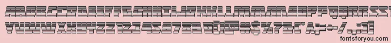 Halfshellherochrome Font – Black Fonts on Pink Background