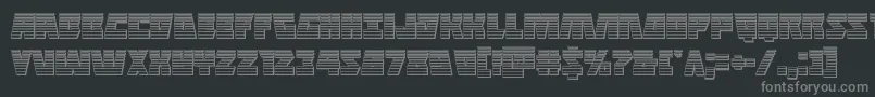 Halfshellherochromeフォントについての詳細 フォントHalfshellherochrome – 黒い背景に灰色の文字