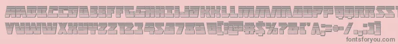 Halfshellherochromeフォントについての詳細 フォントHalfshellherochrome – ピンクの背景に灰色の文字