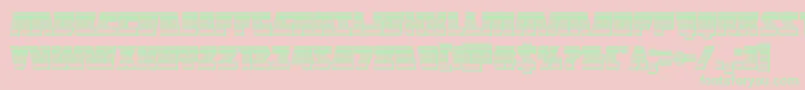 Halfshellherochrome Font – Green Fonts on Pink Background