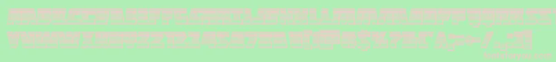 Halfshellherochrome Font – Pink Fonts on Green Background