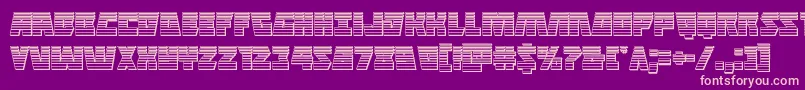 Halfshellherochrome Font – Pink Fonts on Purple Background