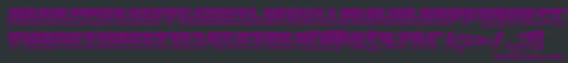 Weitere Informationen zur Halfshellherochrome-Schriftart Halfshellherochrome-Schriftart – Violette Schriften auf schwarzem Hintergrund