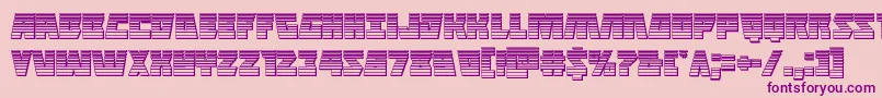 Halfshellherochrome Font – Purple Fonts on Pink Background