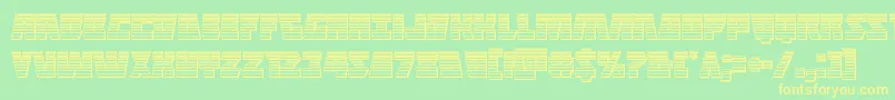 More about Halfshellherochrome Font Halfshellherochrome Font – Yellow Fonts on Green Background