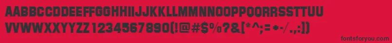 Police SummitRegular – polices noires sur fond rouge