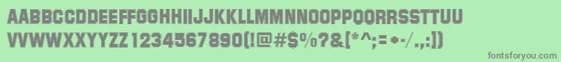 SummitRegular Font – Gray Fonts on Green Background